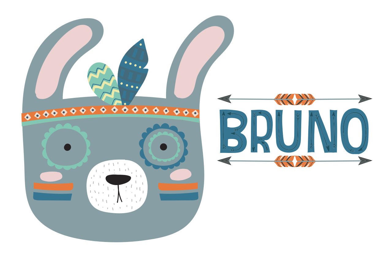 Naproane pentru copii cu cap de animal drăguț - TenStickers