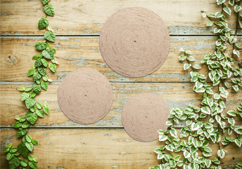 Naproane modern set suporturi naturale pentru pahare - TenStickers