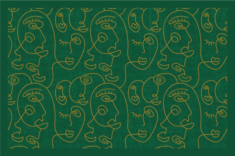 Naproane original model fețe abstracte - TenStickers