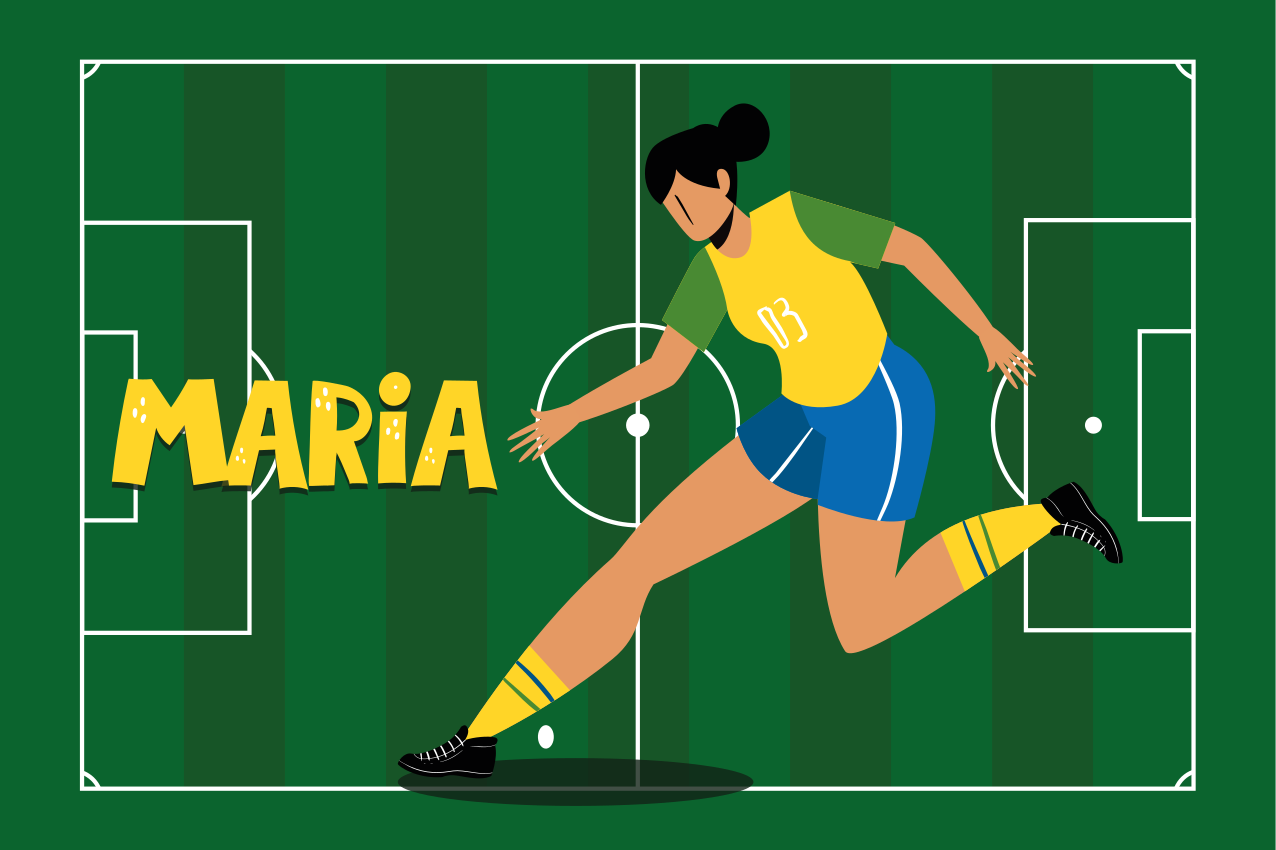 Naproane cu nume Fată fotbalist personalizat - TenStickers