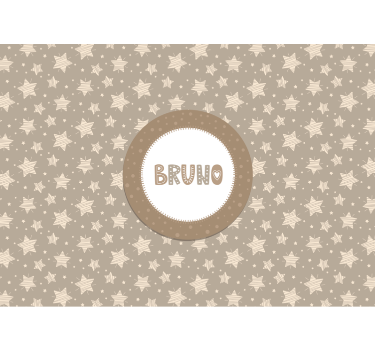 Bebeluș fototapet stele în dungi - TenStickers