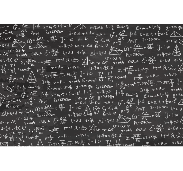 Fototapet pentru tineret model de tablă de matematică - TenStickers