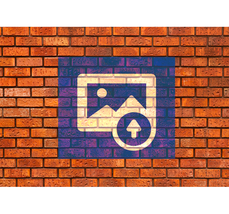 Cărămizi fototapet efect steag spaniol - TenStickers