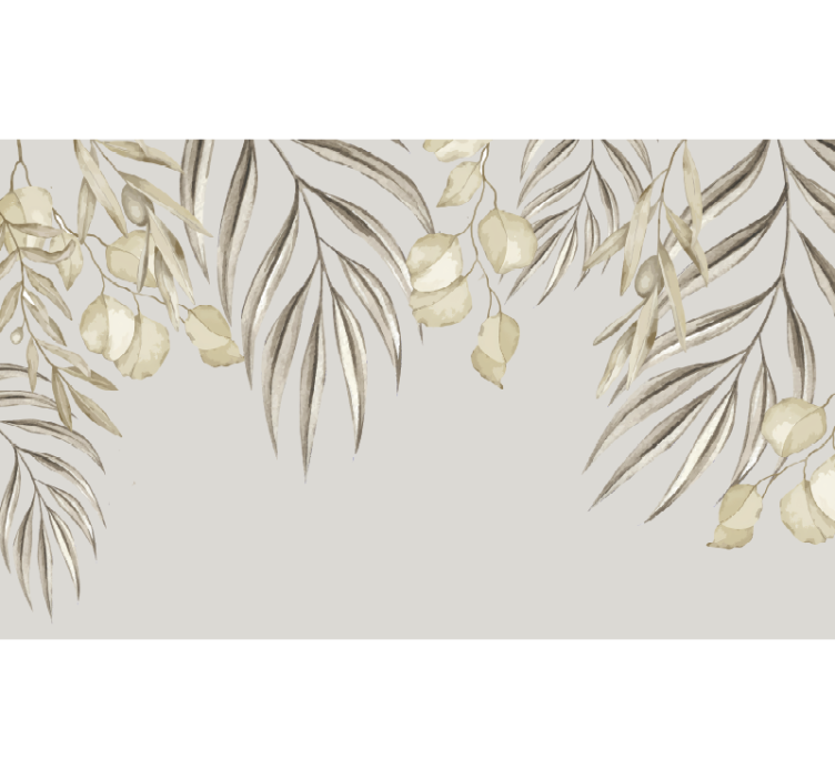 Fototapet baie palmier bej moale - TenStickers