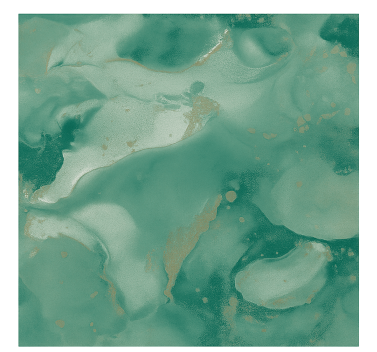 Fototapet camera de zi vârtejuri de marmură esmeralda - TenStickers