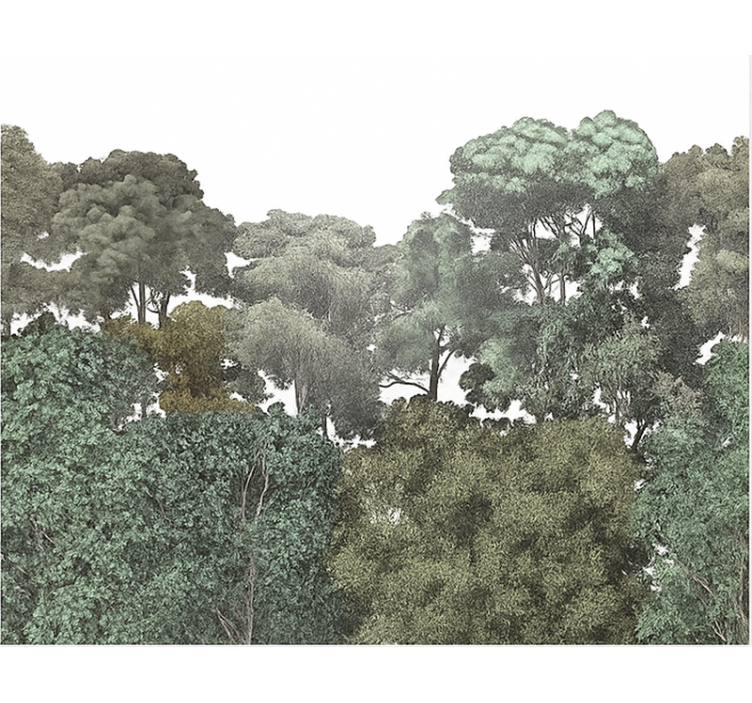 Fototapet pentru tineret motiv elegant al pădurii tropicale - TenStickers