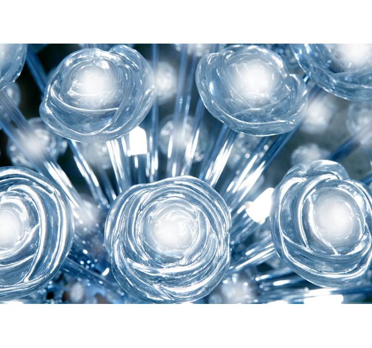 Mural de flori de cristal - TenStickers