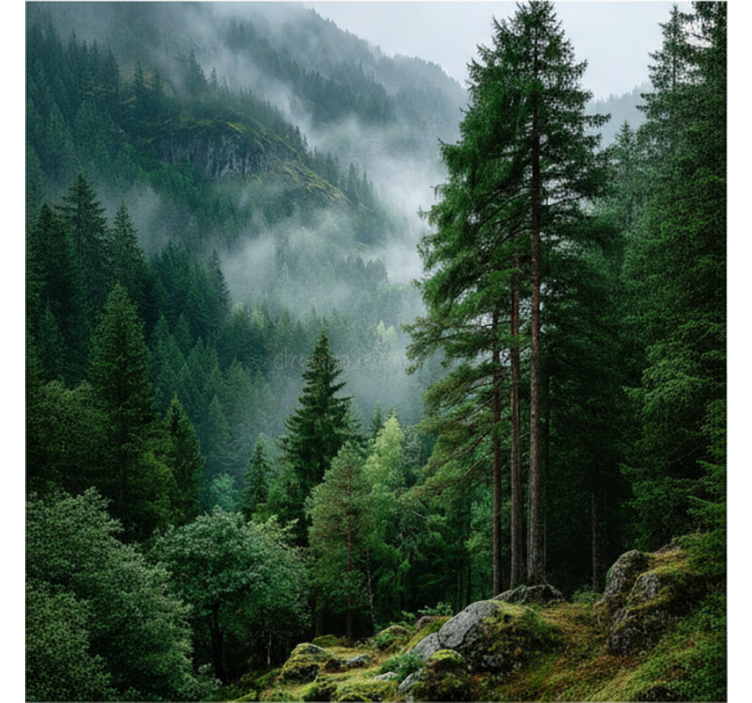 Păduri fototapet alegerea melancolică - TenStickers