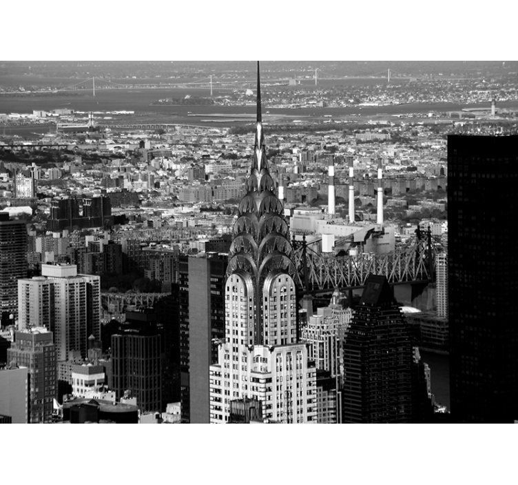 Empire state building new york mural mural - TenStickers