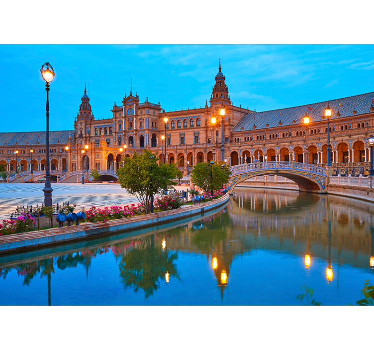 Sevilla în muralul de seară - TenStickers