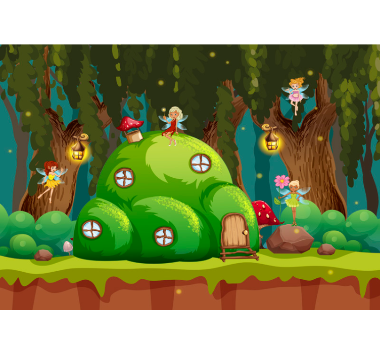 Fototapet de fantezie zână pădure fermecată - TenStickers