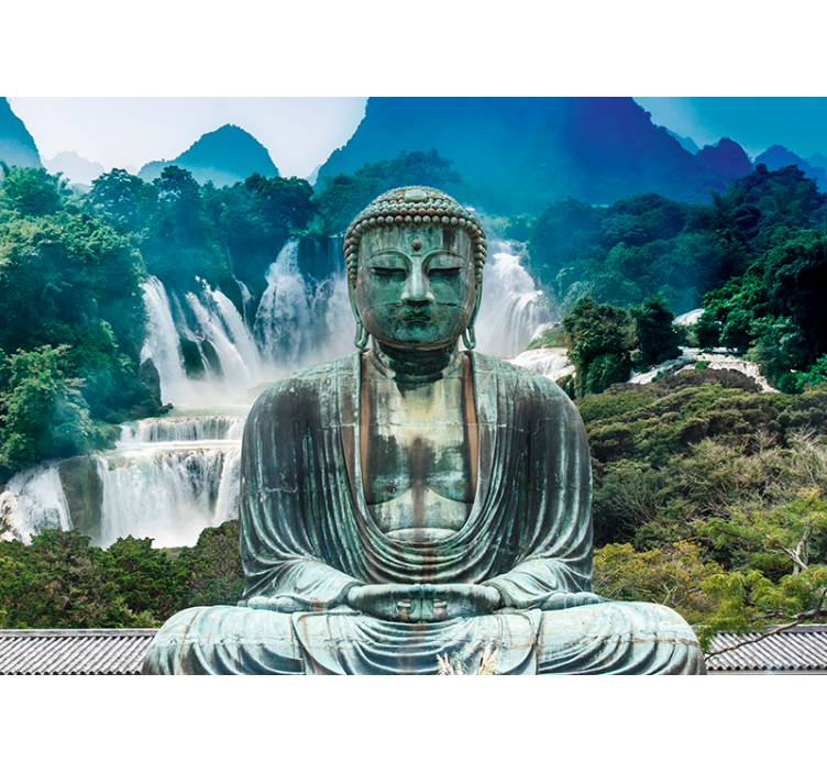 Cascade de perete calm de buddha - TenStickers