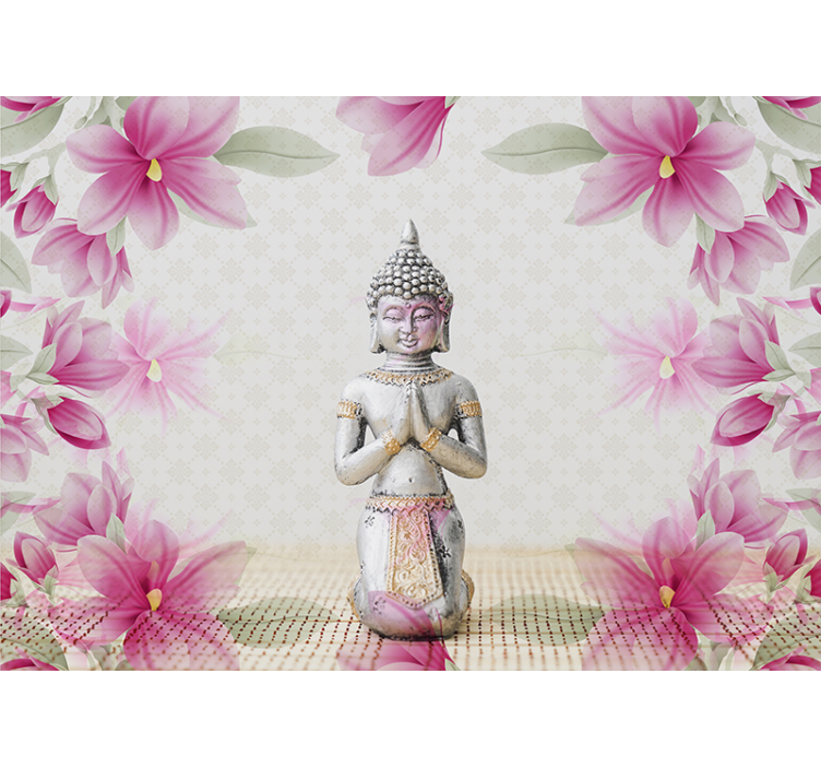Tapet mural floral buddha zen - TenStickers