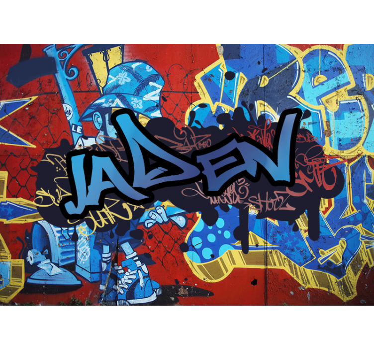 Graffiti nume personalizat mural personalizat - TenStickers