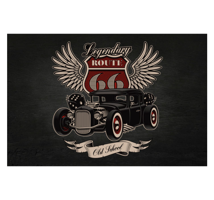 Pictură murală de parcurs pentru traseul de service - TenStickers