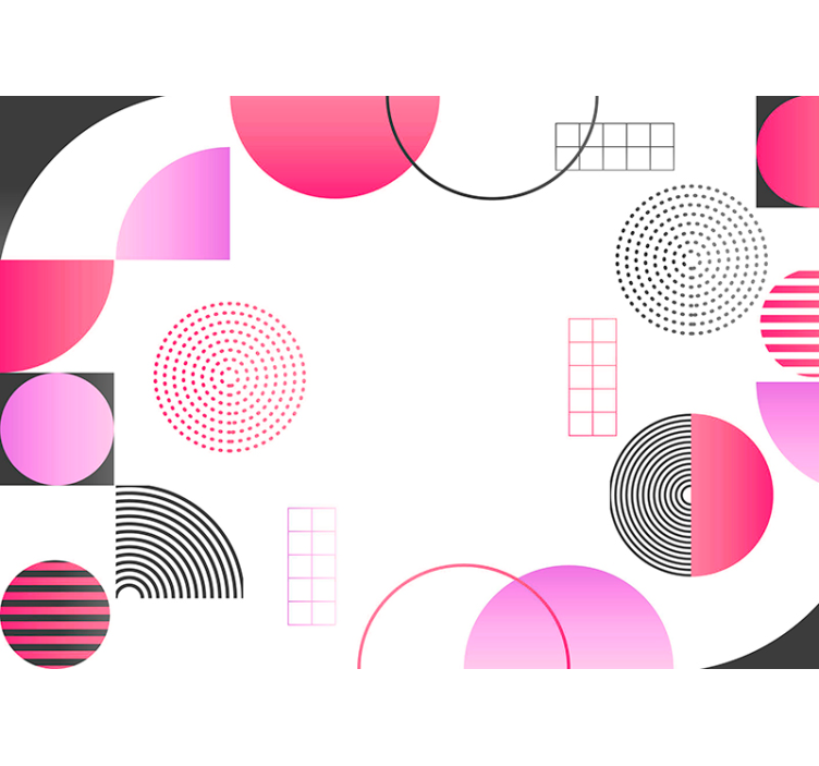 Fototapet abstract design de forme geometrice - TenStickers