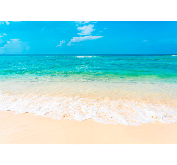 Valuri oceanice clare sub pictura murală a mării - TenStickers