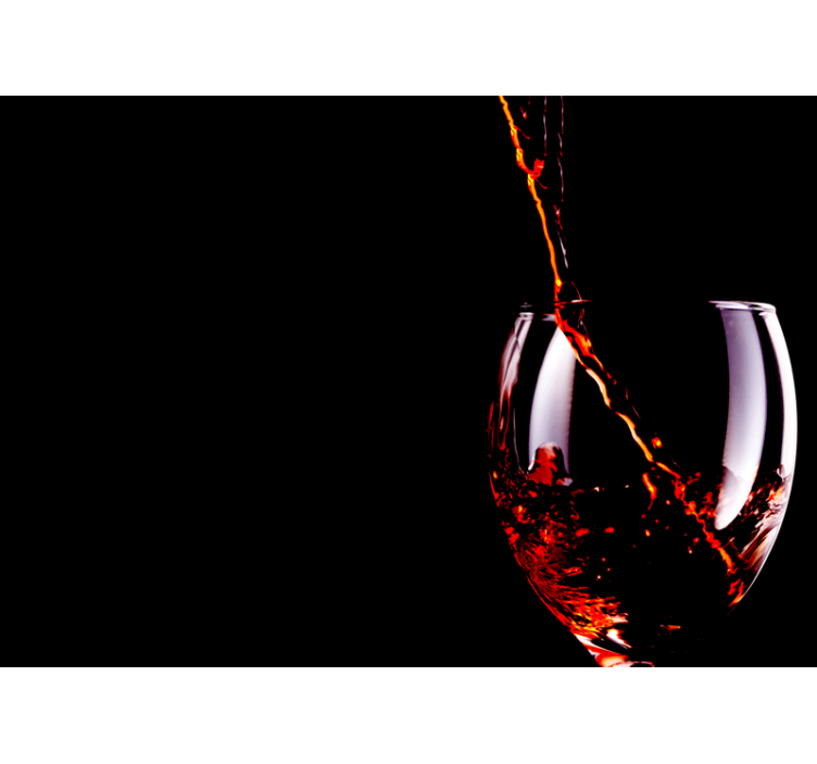 Fototapet muzică stropi de vin curgător - TenStickers