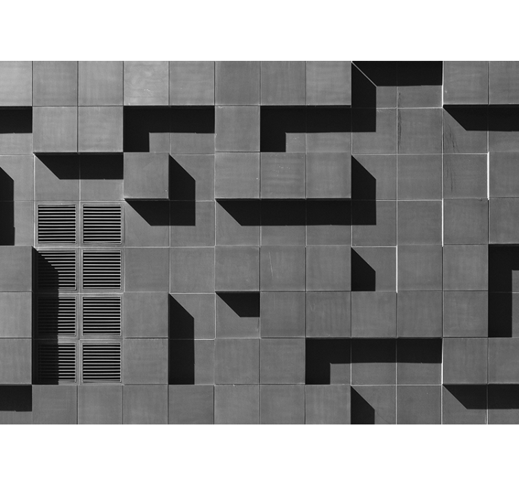 Murală de perete cu gresie pătrată 3d - TenStickers