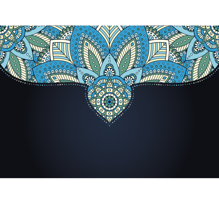 Fototapet mandale model complex de frunze - TenStickers