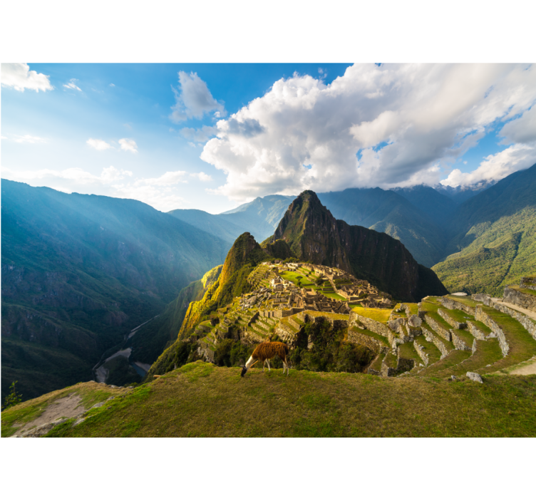 Fototapet peisaje panorama machu picchu - TenStickers