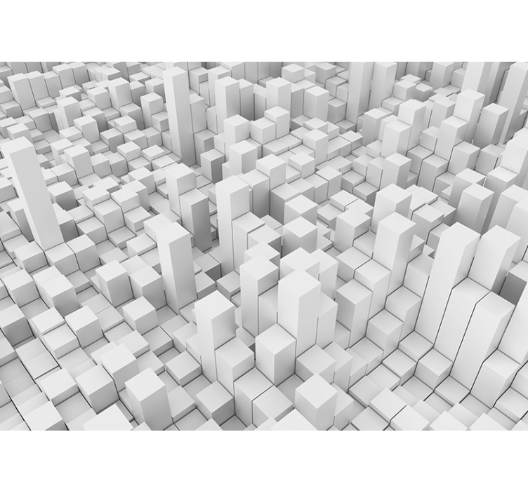 Fototapet abstract structuri geometrice mono - TenStickers