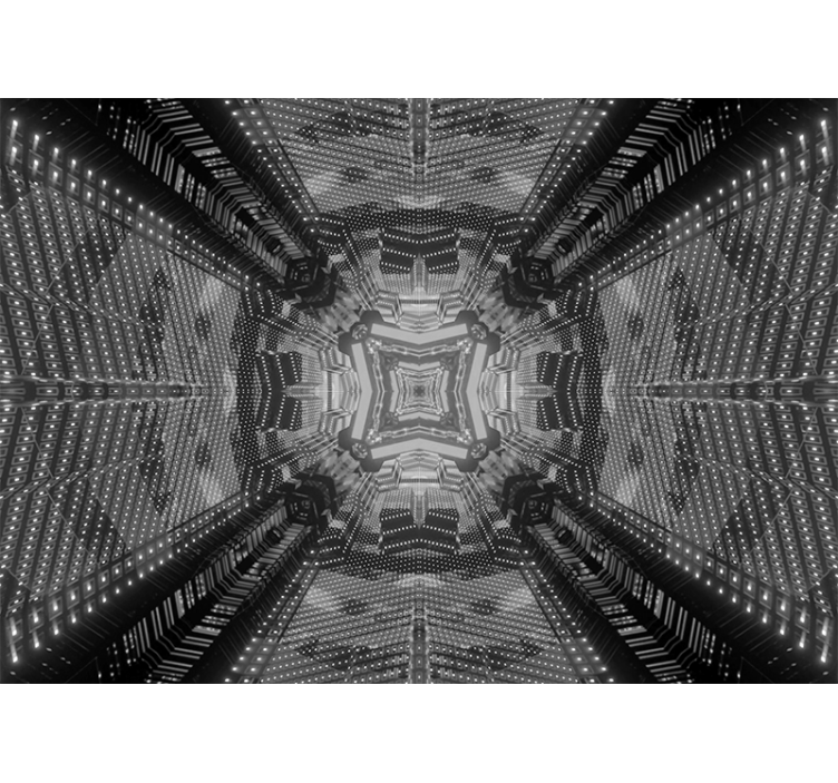 Fototapet abstract cu modele geometrice complexe - TenStickers