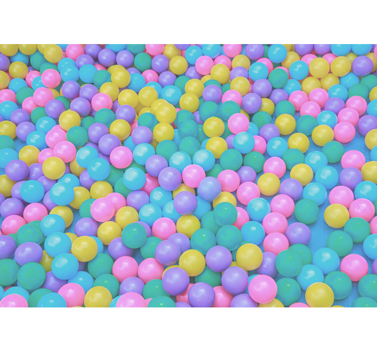 3d bile colorate mural de perete 3d - TenStickers