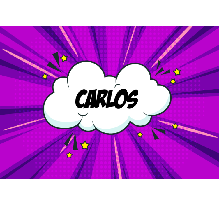 Fraze fototapet nume de stil de benzi desenate - TenStickers