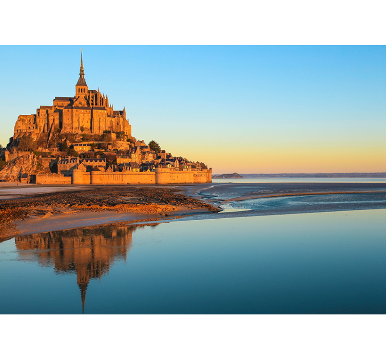 Fotomuraluri cu alte orașe și țări mont saint michel - TenStickers