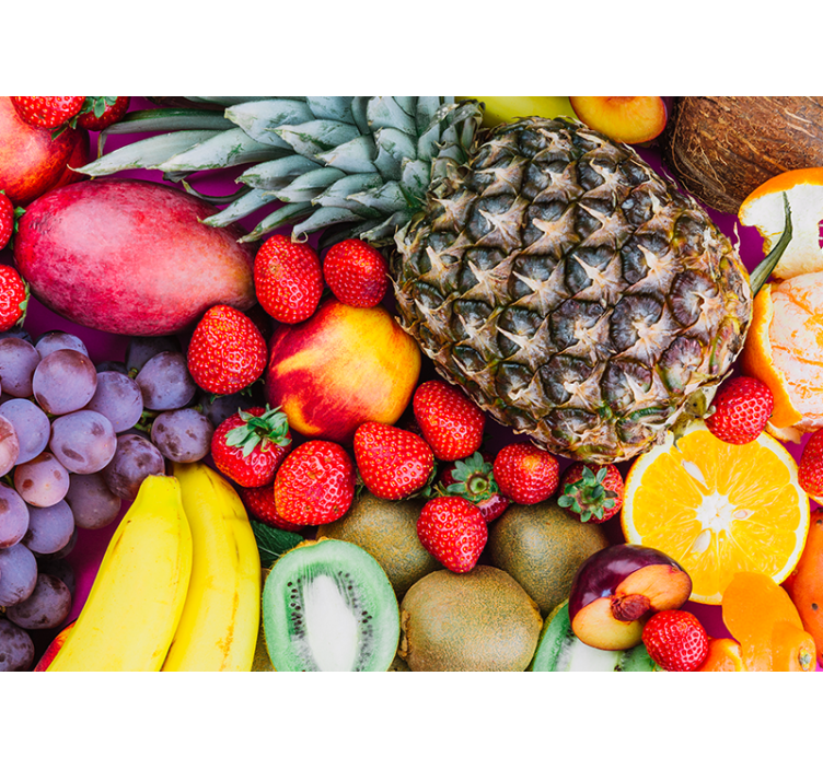 Fototapet cu flori amestec vibrant de fructe - TenStickers