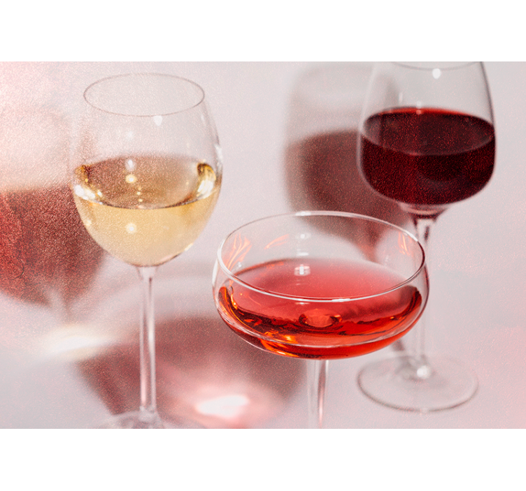 Fototapet muzică cu pahare de vin elegante - TenStickers