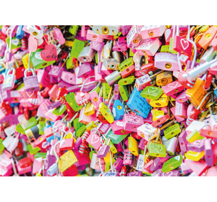 Fototapet dragoste plete colorate - TenStickers