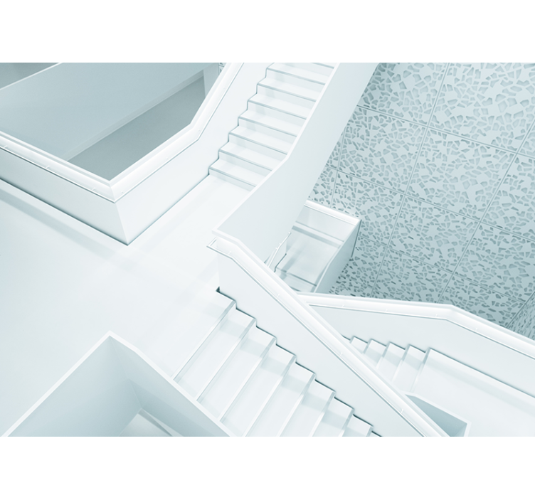 Fototapet abstract scări arhitecturale moderne - TenStickers