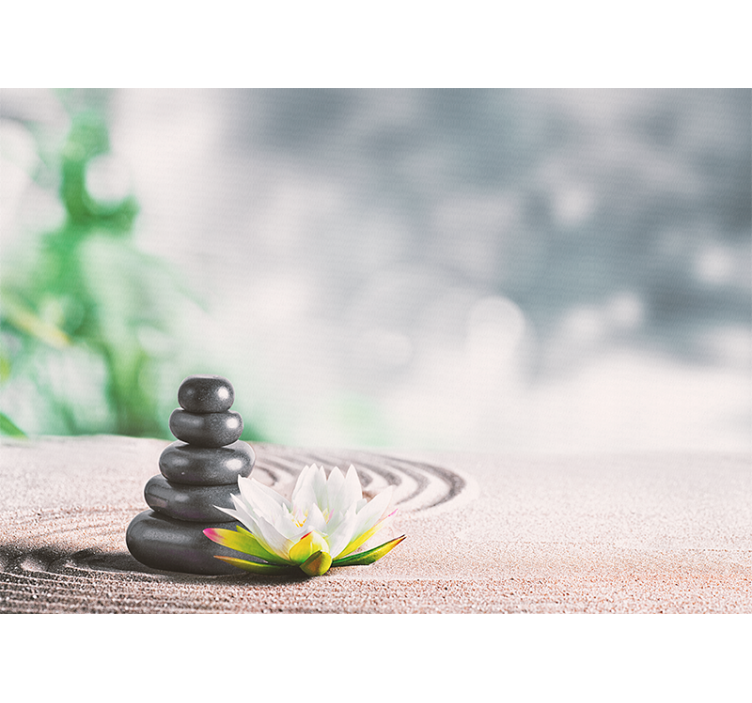 Fototapet zen stivuire senină de pietre - TenStickers