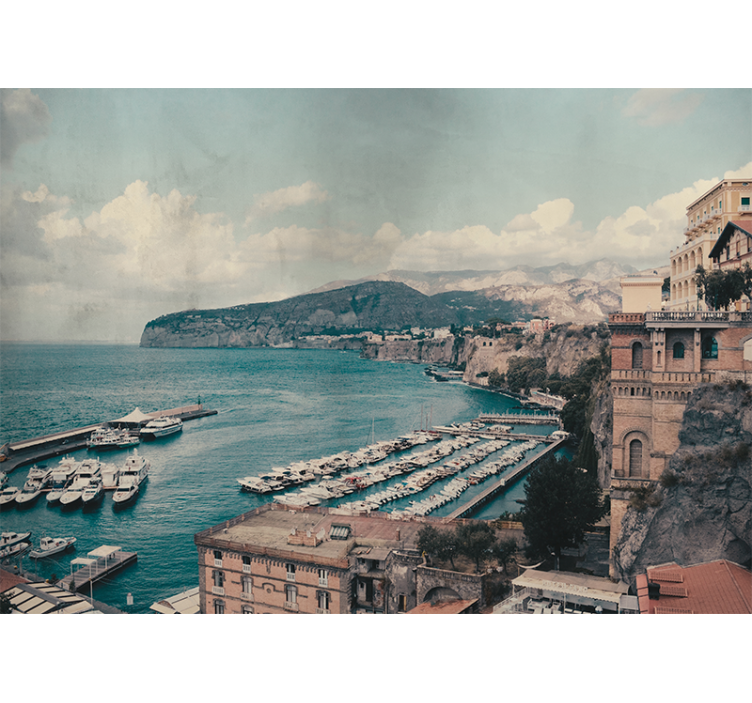 Sorrento italia de sud sub pictura murala - TenStickers