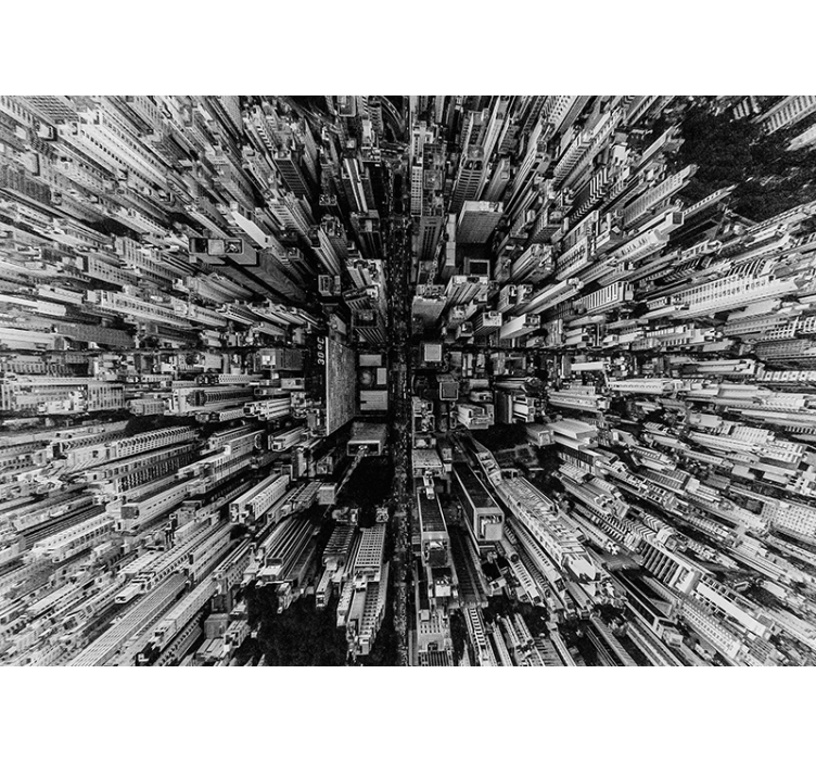 Fototapet de oraș peisaj urban aerian - TenStickers