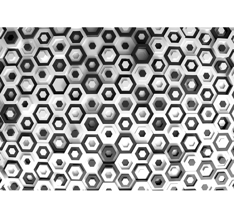 Fototapet texturat variația modelului hexagonal - TenStickers