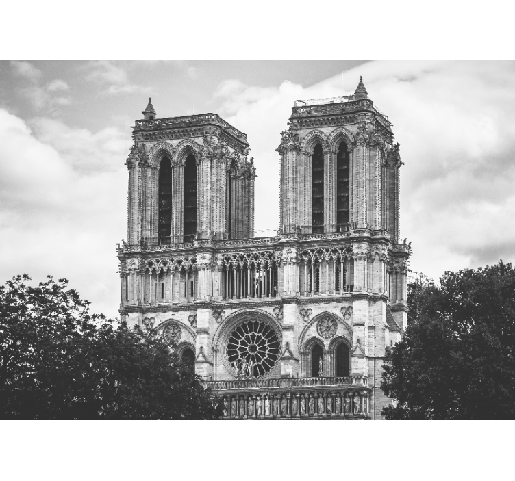 Fototapet Paris catedrala notre dame - TenStickers