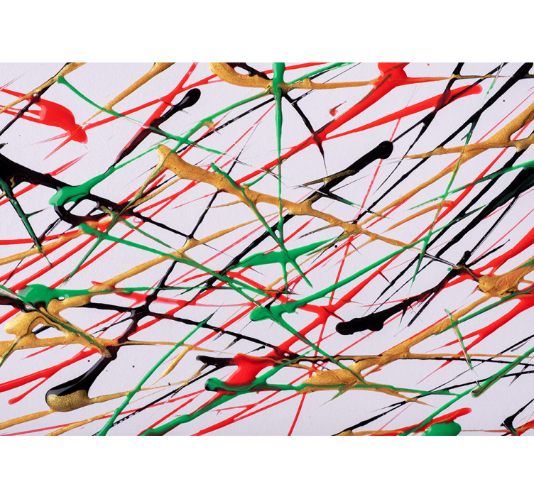 Fototapet abstract cu pensulă energică - TenStickers