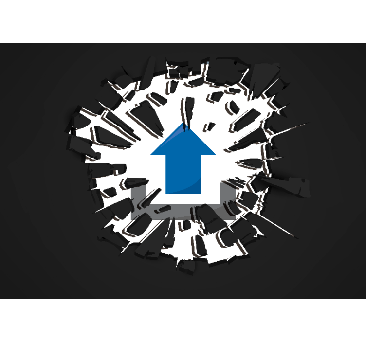 Fototapet 3d privire care sparge barierele - TenStickers