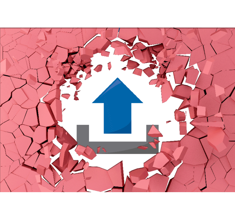 Fototapet 3d spargerea zidurilor - TenStickers