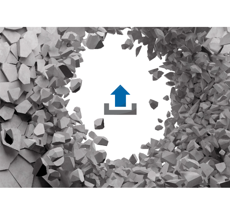 Fototapet animale zebra ieșind din stânci - TenStickers