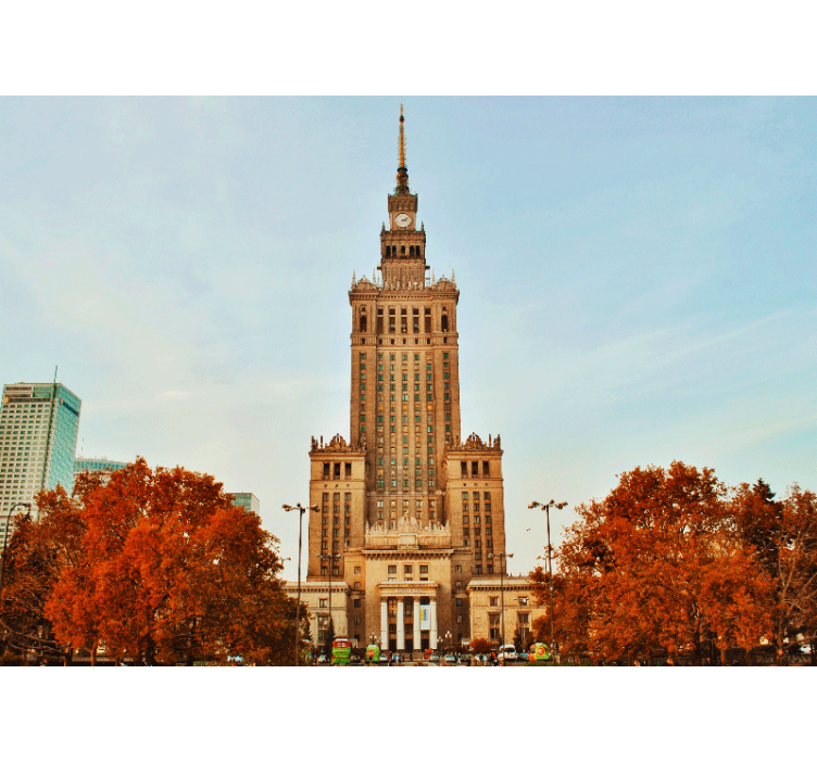 Fototapet de oraș palatul culturii - TenStickers