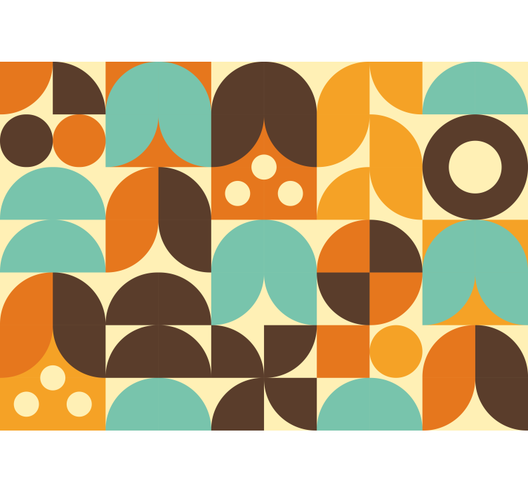 Fototapet abstract joc de modele geometrice - TenStickers