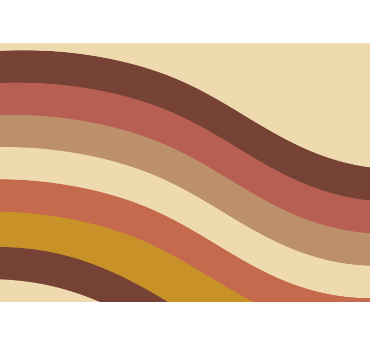 Fototapet abstract tonuri de pământ ondulate - TenStickers