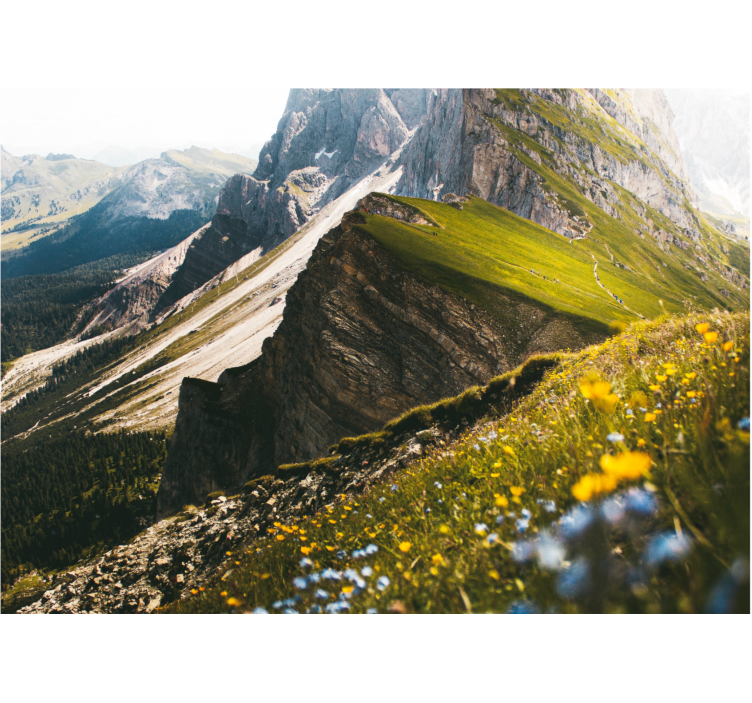 Fototapet peisaje teren montan - TenStickers