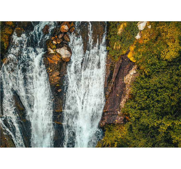 Cascadele fototapet peisajul mare al cascadelor - TenStickers