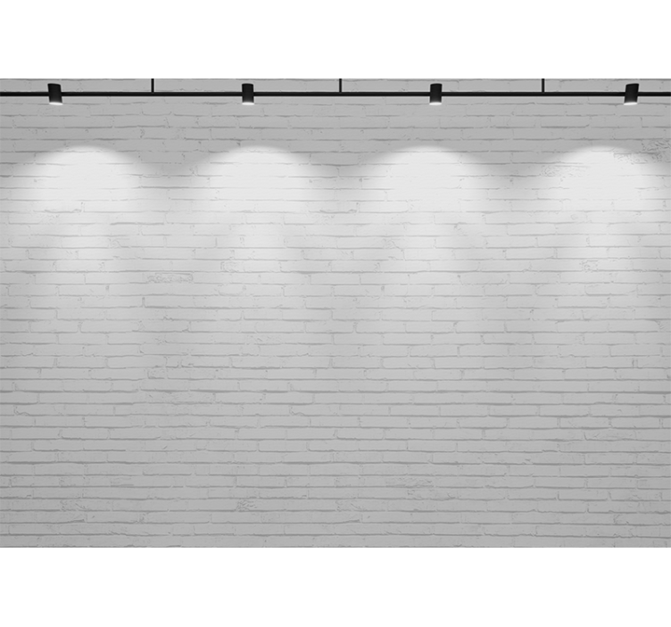 Fototapet texturat textură cărămidă albă - TenStickers