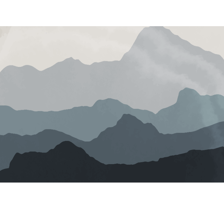 Muntele fototapet peisaj montan tranquil - TenStickers